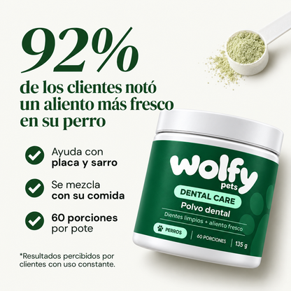 Polvo Dental Anti-Sarro Para Perros