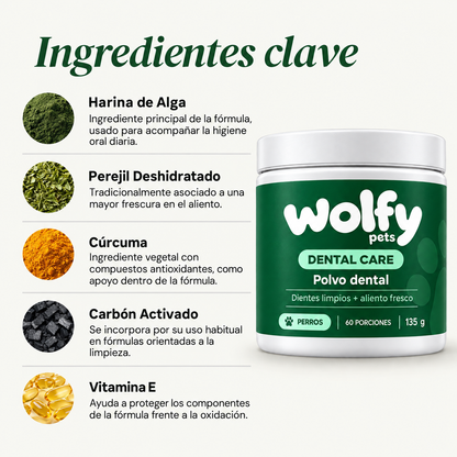 Polvo Dental Anti-Sarro Para Perros