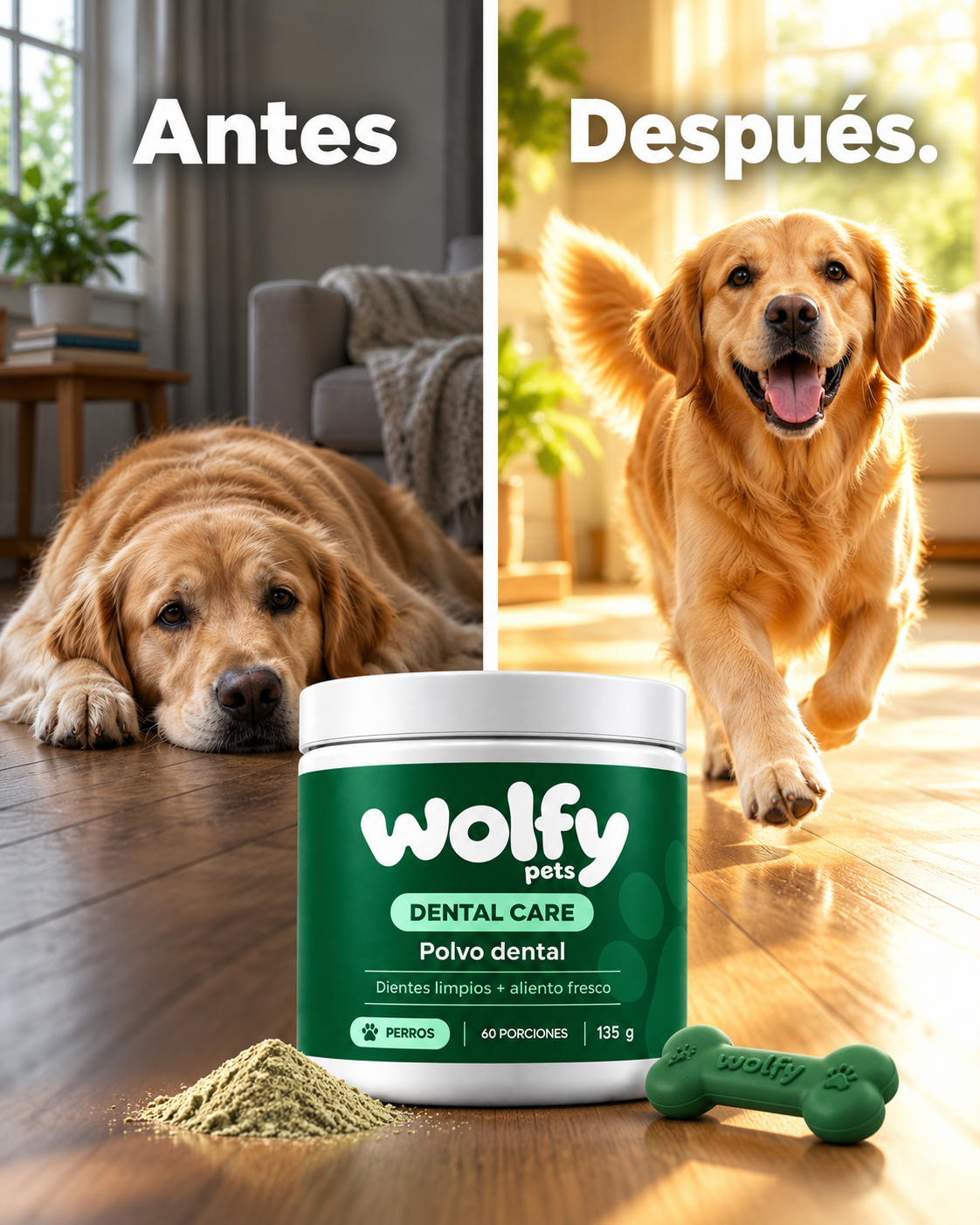 Ingredientes y explicación del funcionamiento de Wolfy Dental Care